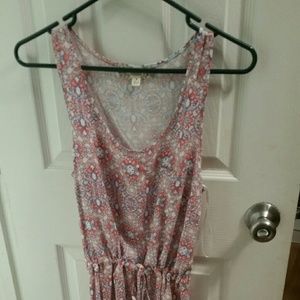 Pink and light blue dress